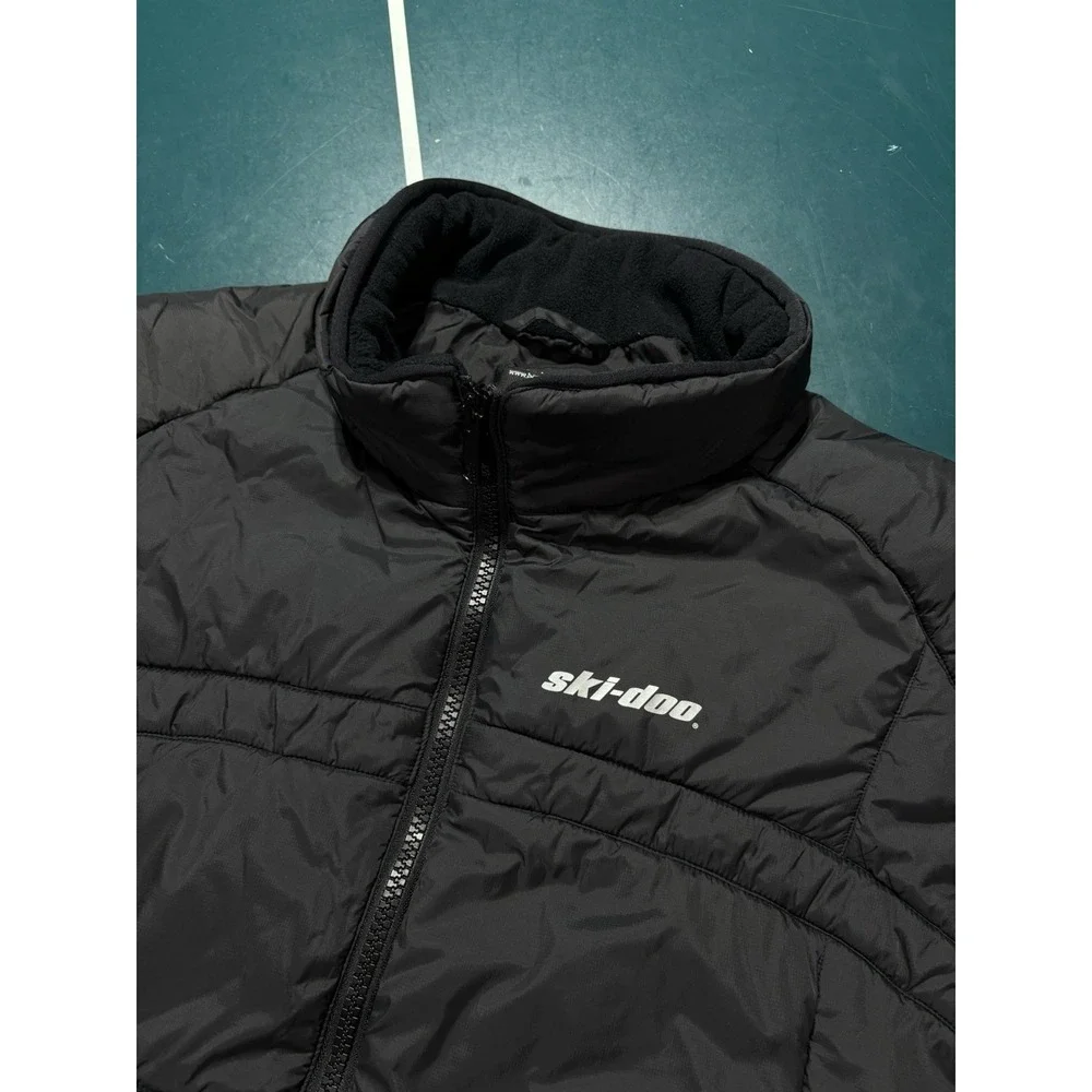 Ski-doo Quilted Vest Men's 2XL Black Puffer Primaloft Full Zip Snowmobile BRP